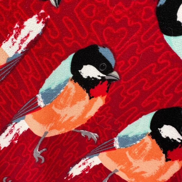 LuLaRoe Perfect Tee Top Womens M Red Bird Print Short Sleeve Casual Stretchy - Picture 7 of 10